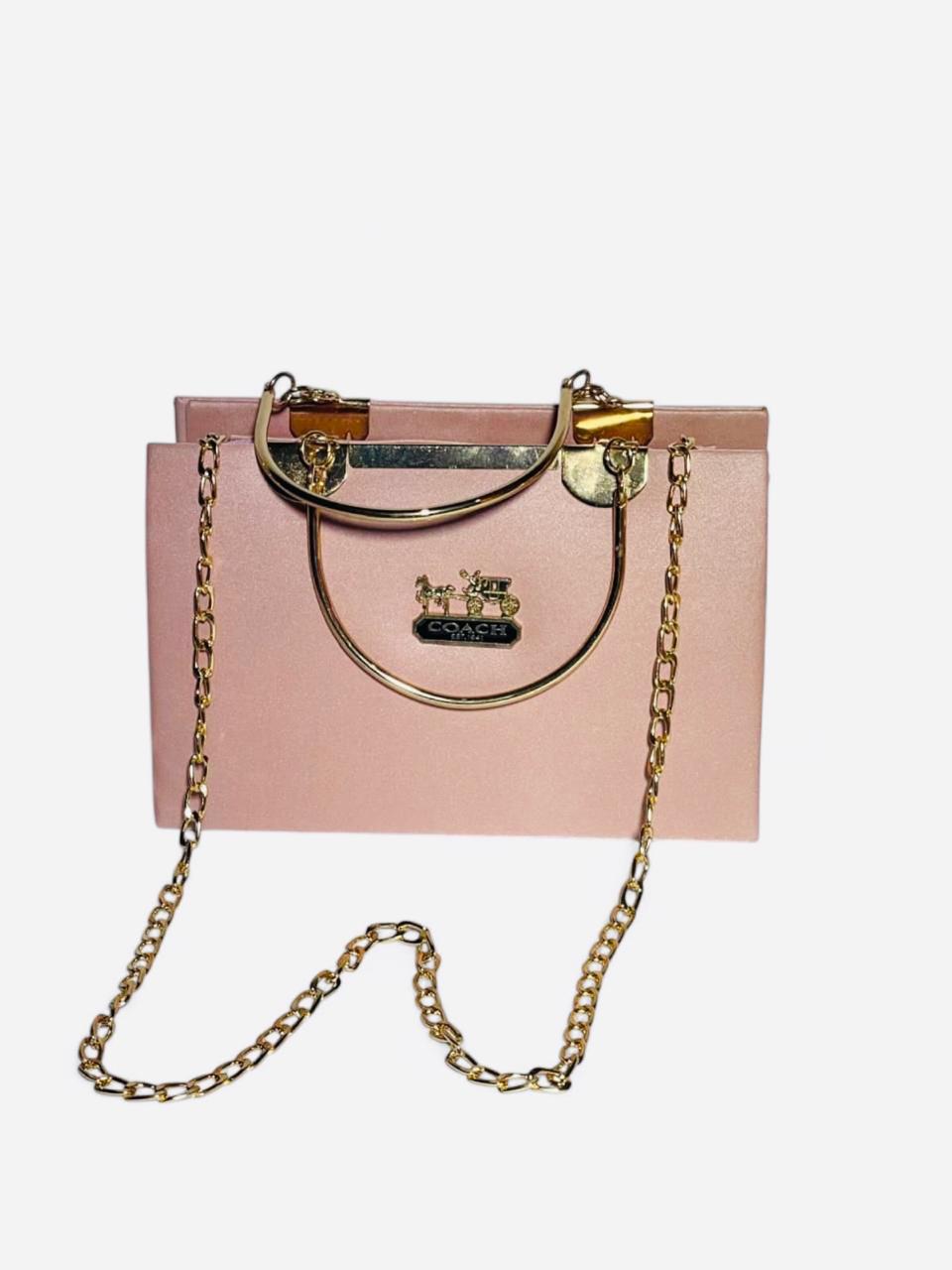 Bagzora Pink, Black, Red Bag with Gold Patches