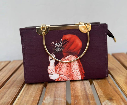 Bagzora Hijabi Bag with Red Patches