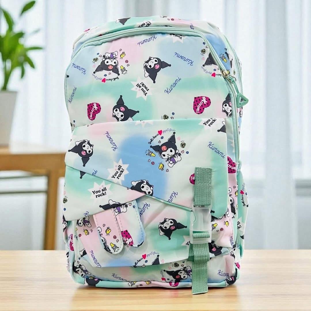 Bagzora School,College Bag with Green Patches