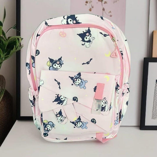 Bagzora School,College Bag with Pink Patches