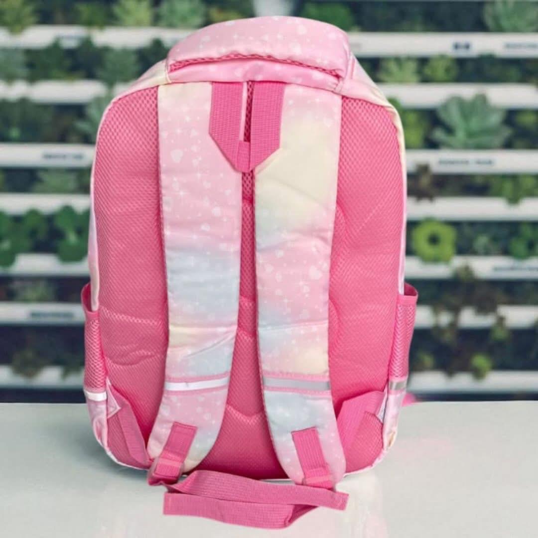 Bagzora School,College Bag with Pink Patches
