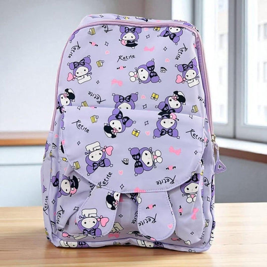 Bagzora School,College Bag with Purple Patches