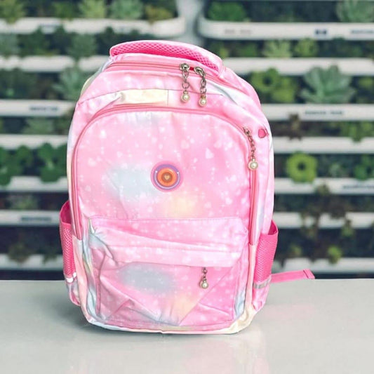 Bagzora School,College Bag with Pink Patches