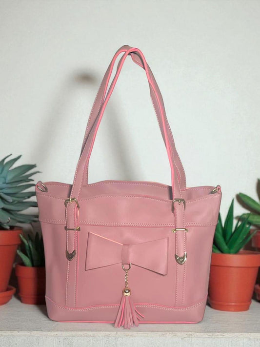 pink Bow Design Tote