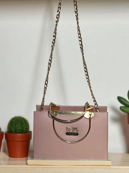 Pink Golden Chain Luxury Bag